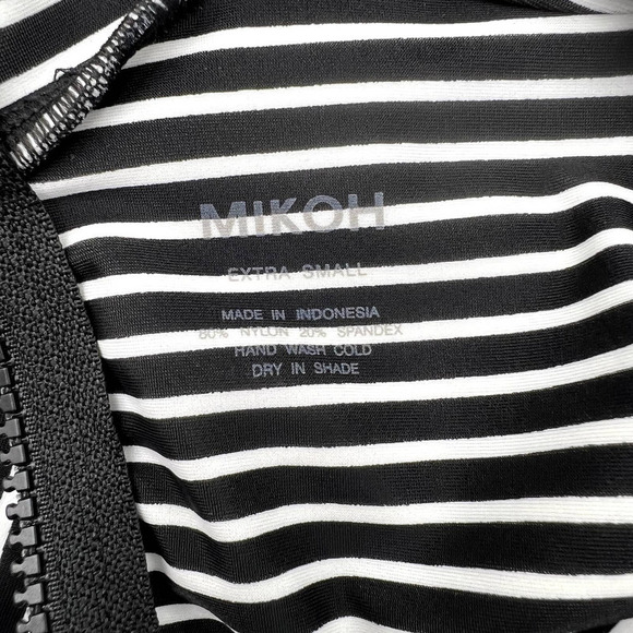 MIKOH Mini Kani Rashgaurd Top Classic Stripe Size XS - Picture 4 of 4